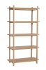 Hübsch EPOCH Regał Dębowy z 5 Półkami / 150 cm